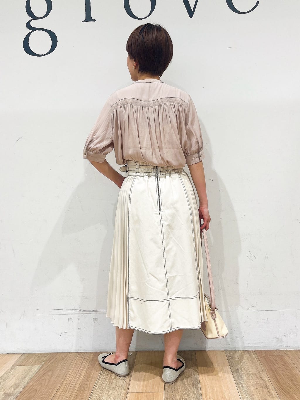 山さんさんの「grove｜グローブ人気のスカート！デニムサイドプリーツスカート」を使ったコーディネート