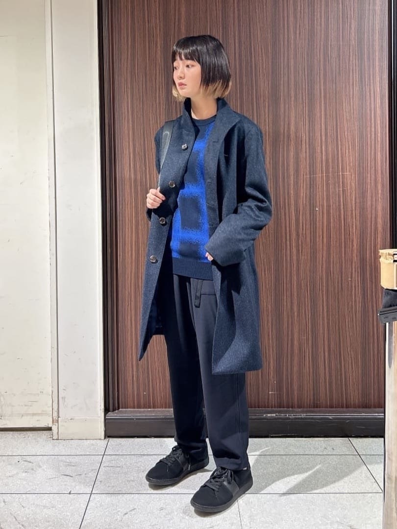 さやさんの「TAKEO KIKUCHI｜【ウールカシミヤブレンド】ビーバー調 スタンドカラー コート」を使ったコーディネート
