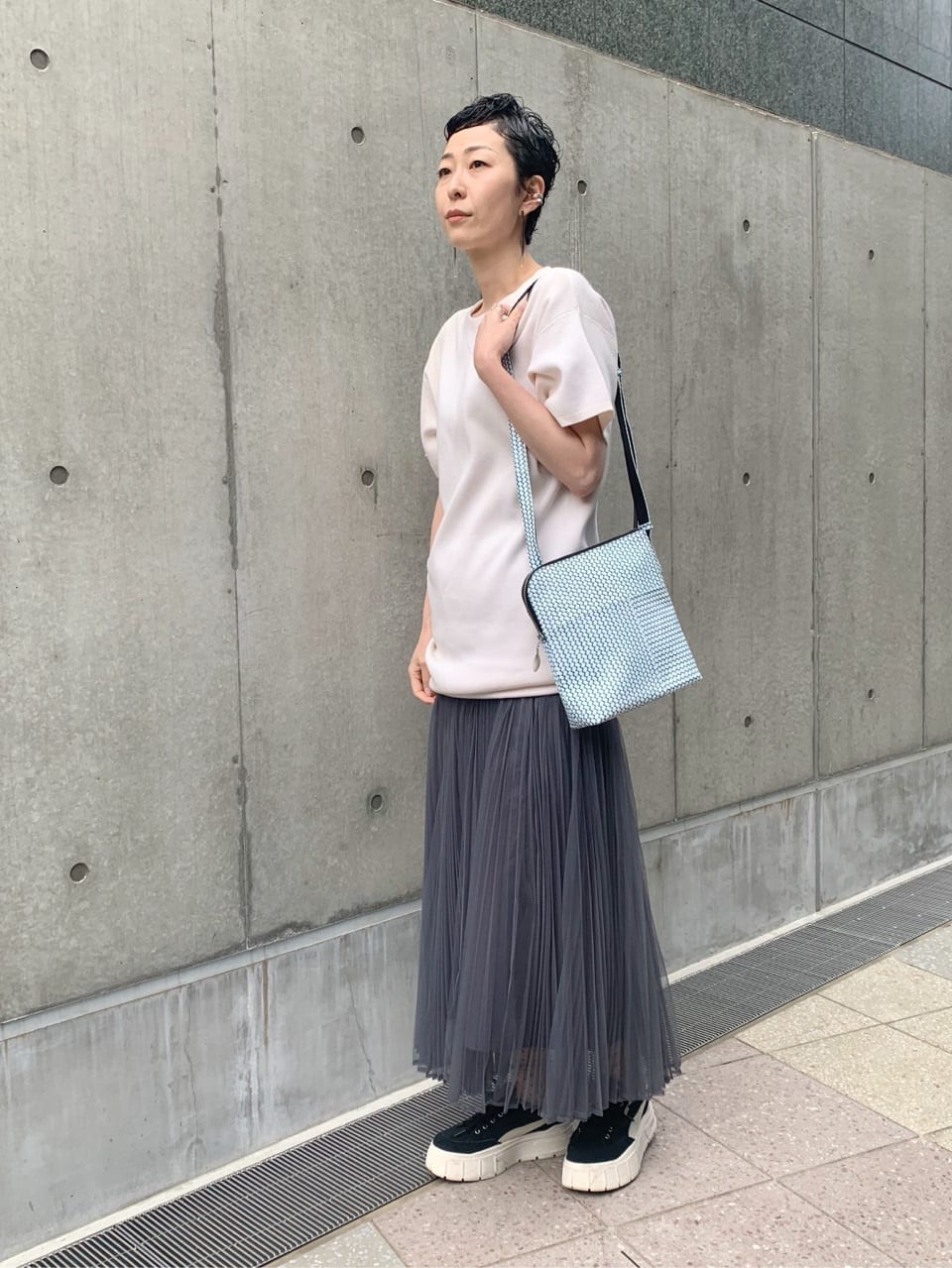 Kさんの「HIROKO HAYASHI｜OTTICA（オッティカ）ショルダーバッグ」を使ったコーディネート