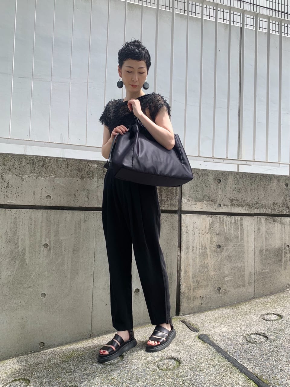 Kさんの「HIROKO HAYASHI｜LUINI SATINE（ルイーニ サティーネ）トートバッグ」を使ったコーディネート