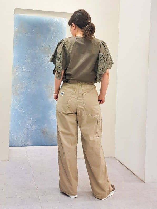 ふるさんの「grove｜＜Lee&times;grove（別注色あり）＞ PAINTER PANTS」を使ったコーディネート