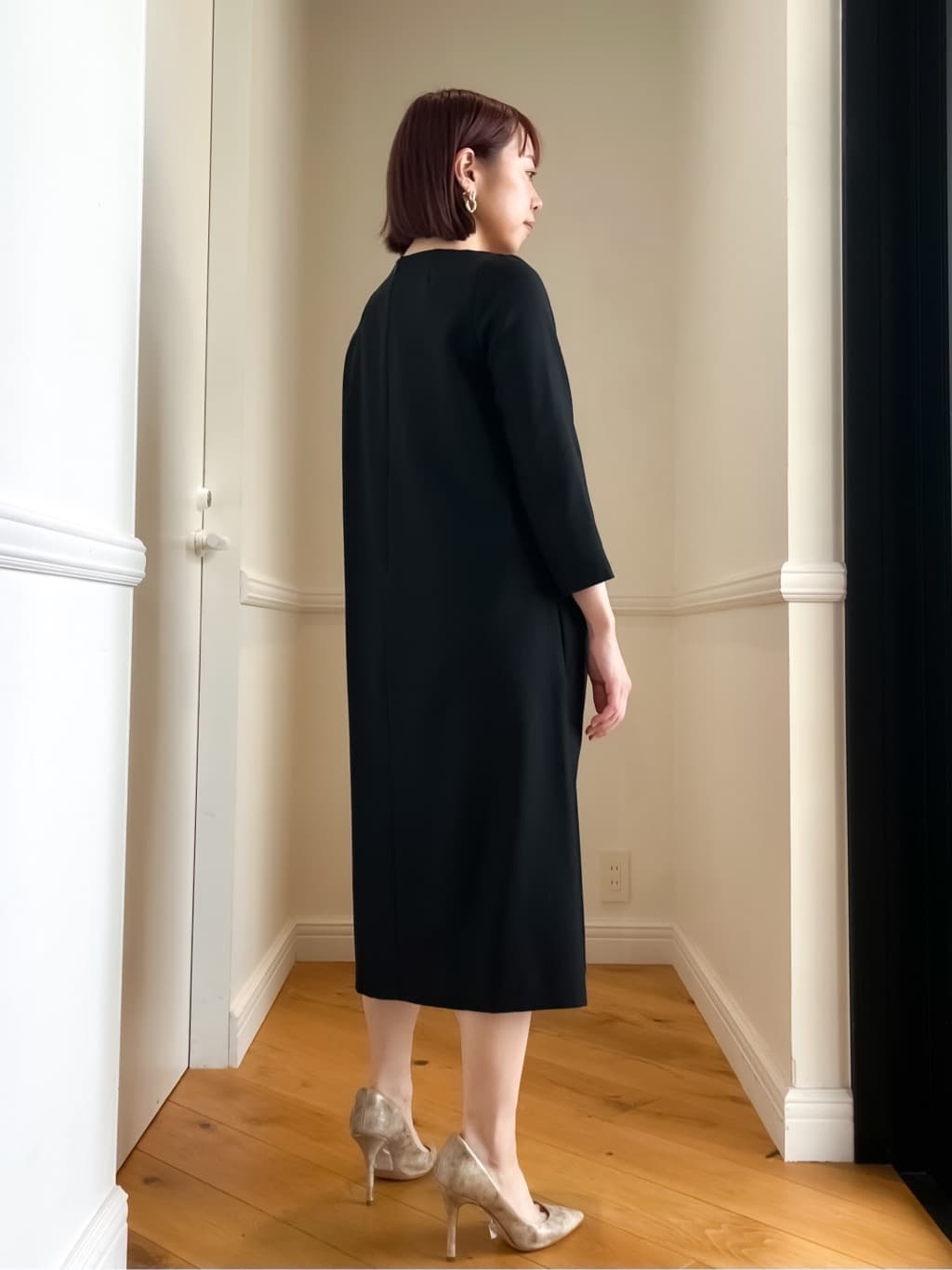 HOMMAさんの「DRESSTERIOR｜【セットアップ可】ブラックフォーマルワンピース」を使ったコーディネート