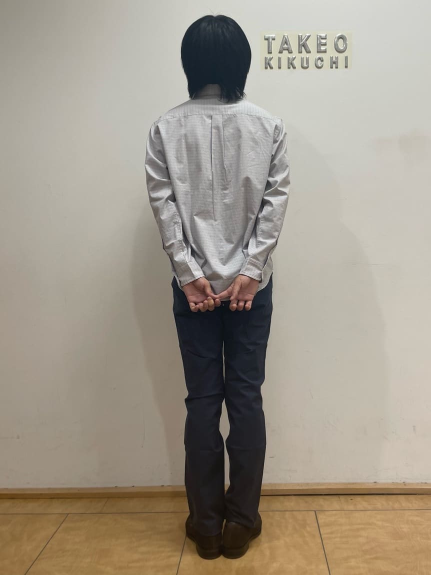 TAKE✳︎さんの「TAKEO KIKUCHI｜【全7サイズ&times;8色展開！】トップマルチヘリンボン パンツ」を使ったコーディネート