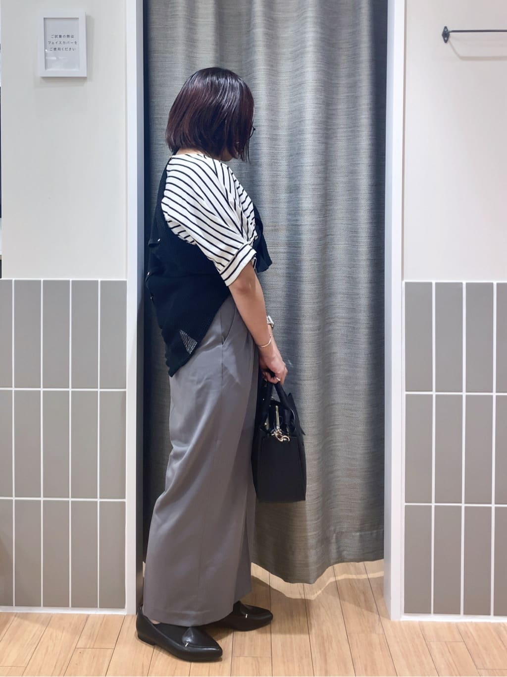 myuさんの「grove｜メタルパーツローファーパンプス【晴雨兼用】」を使ったコーディネート