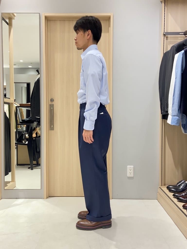 わいずみさんの「TAKEO KIKUCHI｜【Made in JAPAN】ドビーストライプ ドレス シャツ」を使ったコーディネート