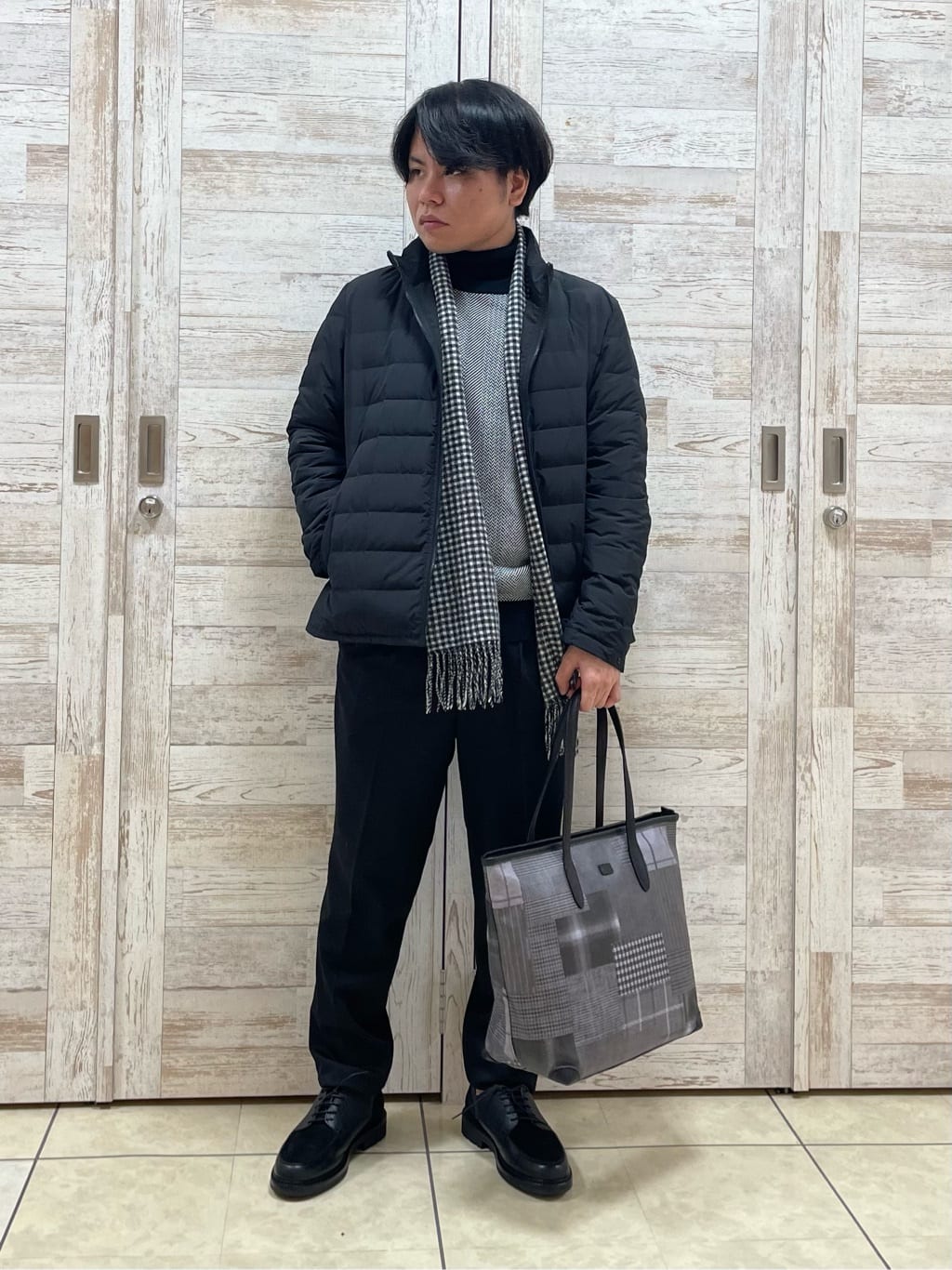 Suehiroさんの「TAKEO KIKUCHI｜【3WAY】ジャカードヘリンボン ダウンライナーブルゾン」を使ったコーディネート