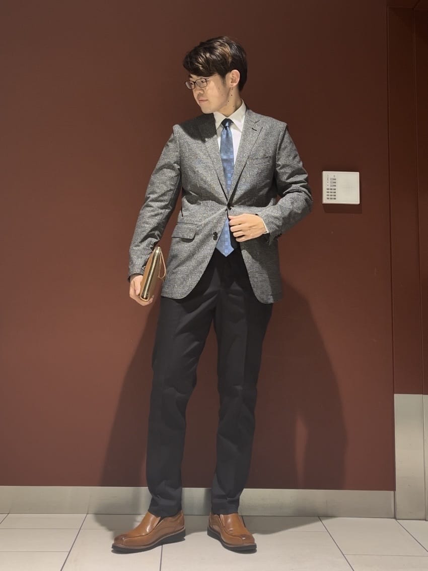 ジュンさんの「TAKEO KIKUCHI｜【Made in JAPAN】市松紋 ドレスシャツ」を使ったコーディネート