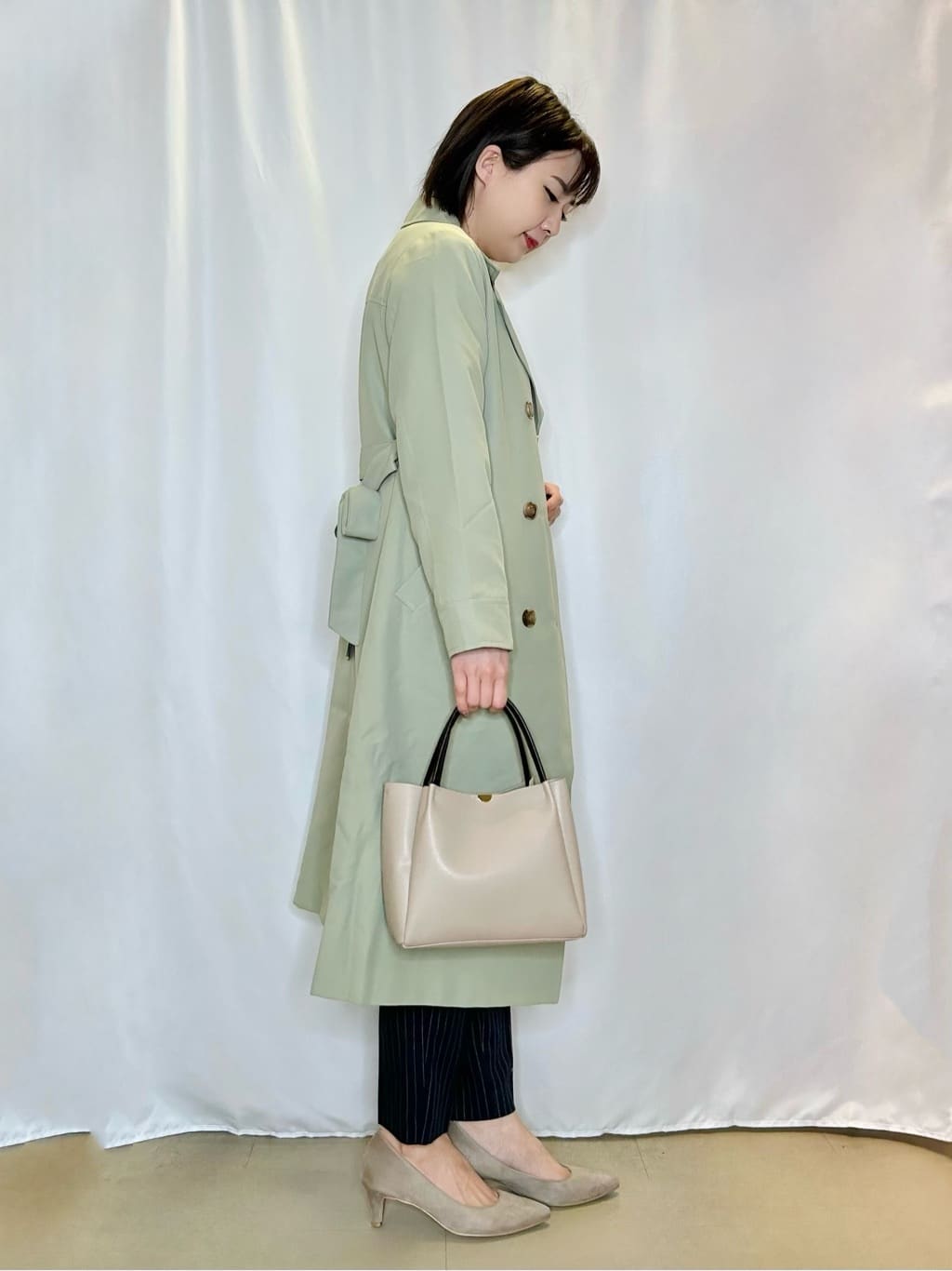 ネリさんの「SHOO･LA･RUE｜【洗える/SS-3L】すっきりキレイにかっこよく 大人のテーパードパンツ」を使ったコーディネート