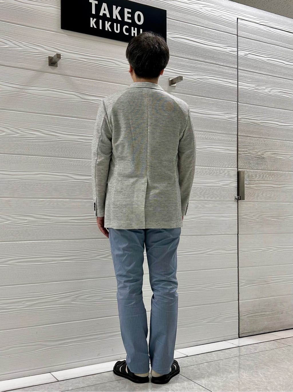 すーさんの「TAKEO KIKUCHI｜【尾州織】リネンブレンド メッシュ ジャケット」を使ったコーディネート