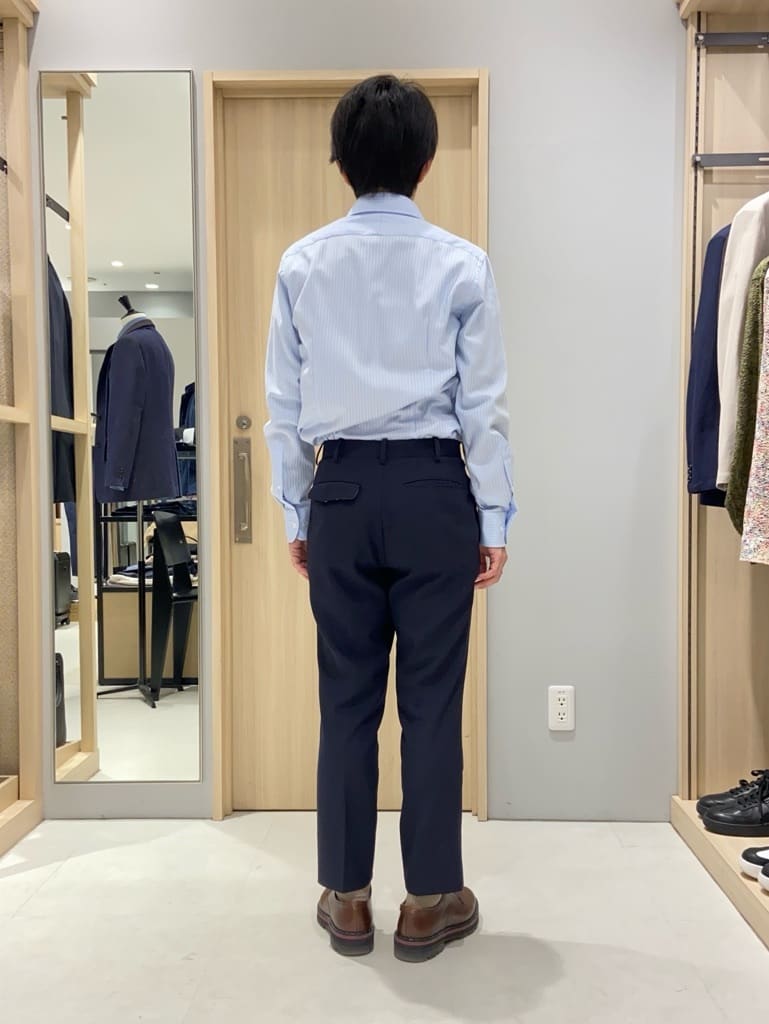 わいずみさんの「TAKEO KIKUCHI｜【Made in JAPAN】ドビーストライプ ドレス シャツ」を使ったコーディネート