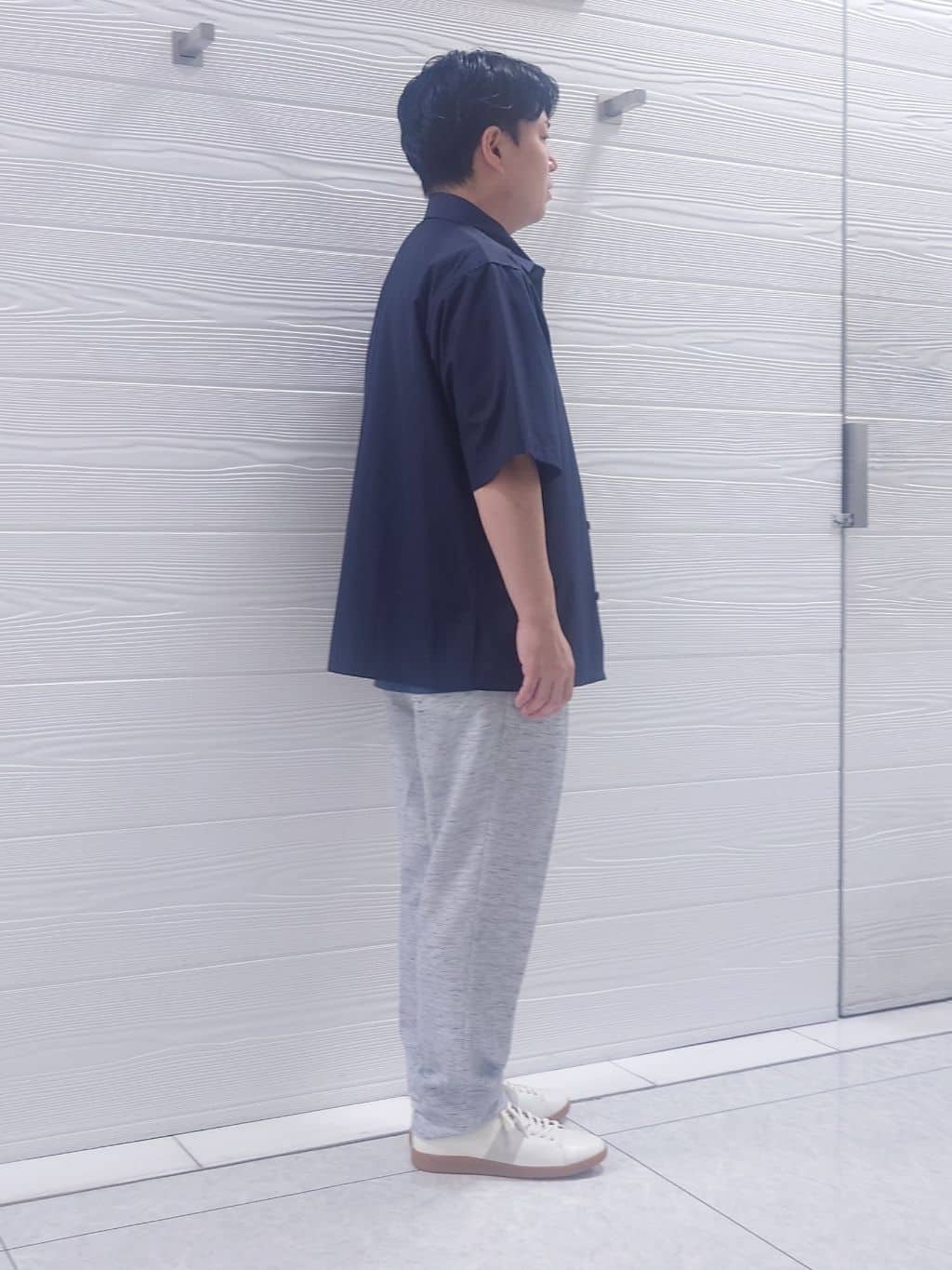かずさんの「TAKEO KIKUCHI｜【尾州織】リネンブレンド メッシュパンツ」を使ったコーディネート