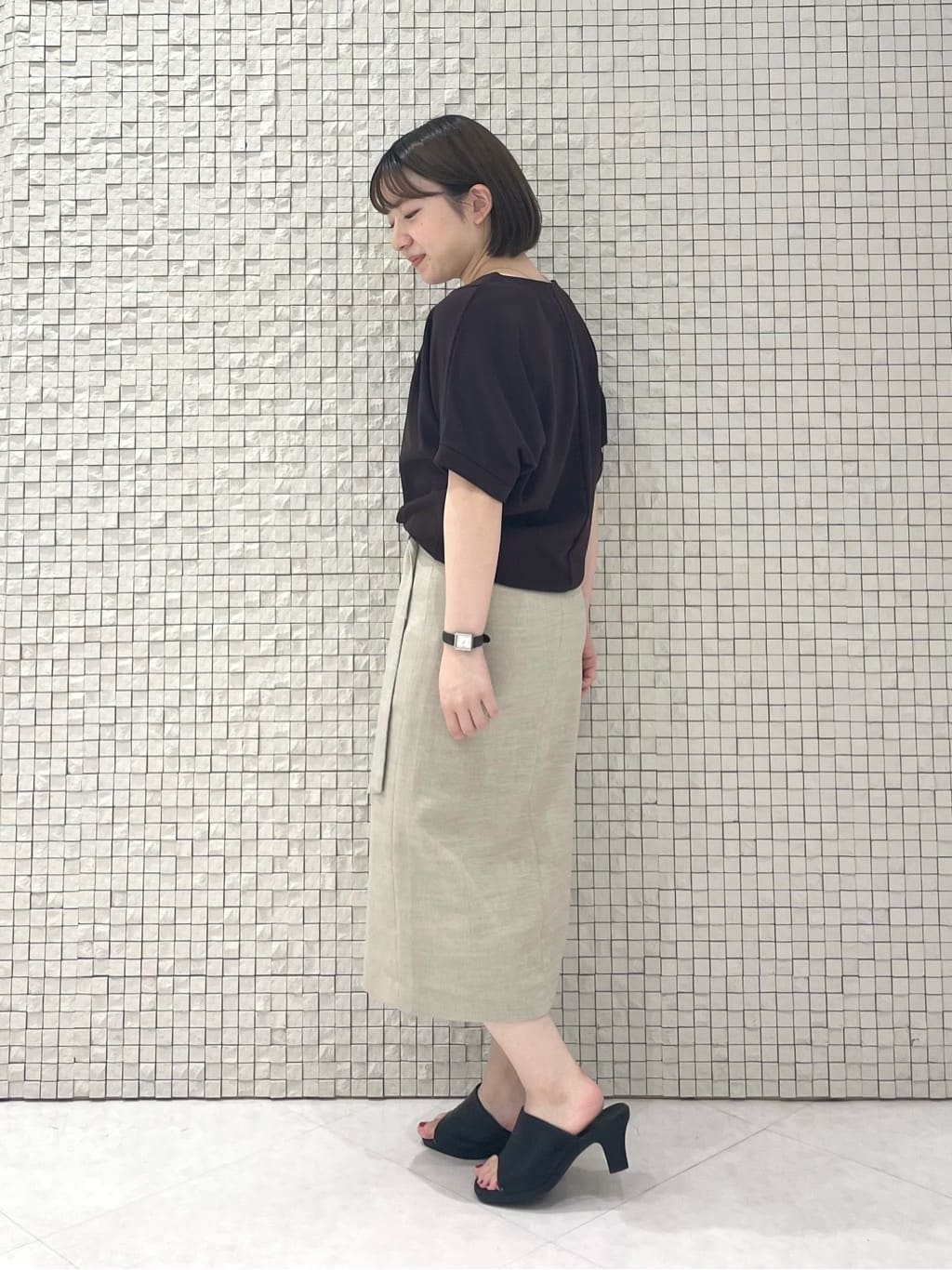 sakuさんの「INDIVI｜【セレモニーにおすすめ！】パール調トップネックレス」を使ったコーディネート