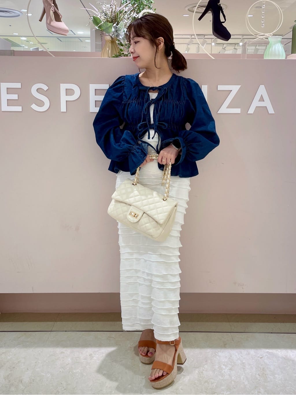 re__さんの「ESPERANZA｜キルト2WAYショルダーバッグ」を使ったコーディネート