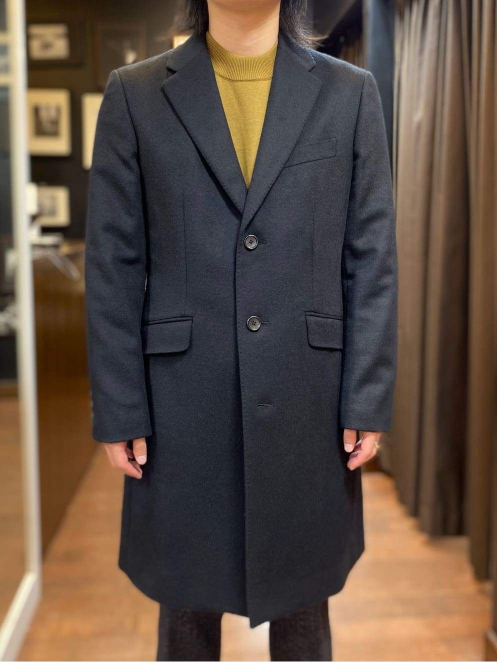 hazuさんの「TAKEO KIKUCHI｜ウールカシミヤブレンド チェスターコート」を使ったコーディネート