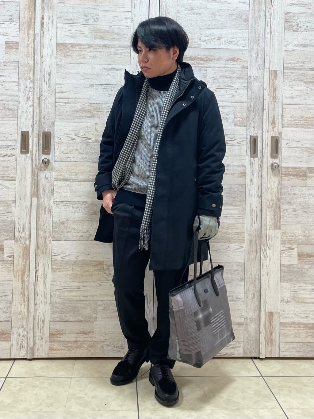 Suehiroさんの「TAKEO KIKUCHI｜【3WAY】ジャカードヘリンボン ダウンライナーブルゾン」を使ったコーディネート