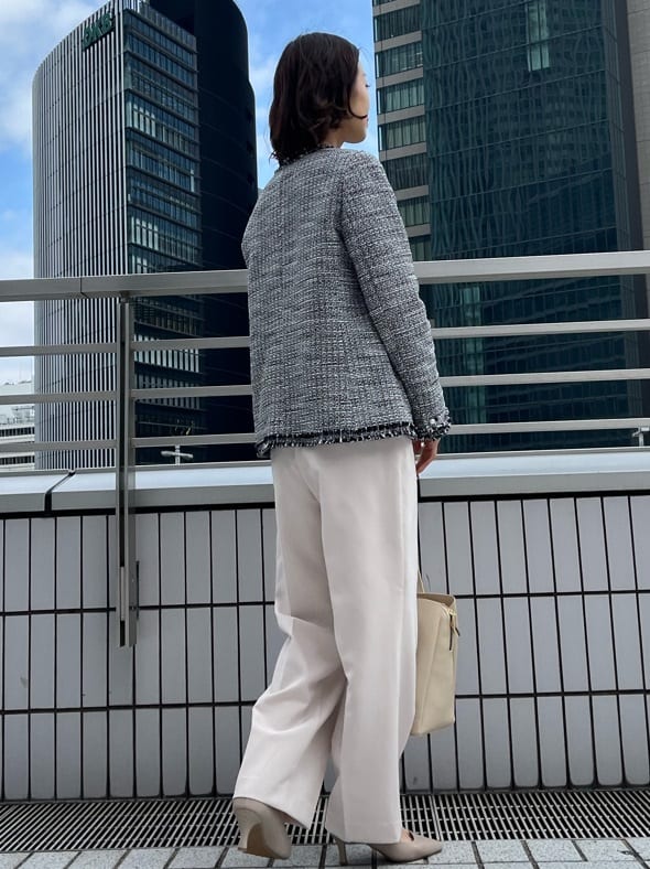 NAMIさんの「OPAQUE.CLIP｜【抗菌防臭加工/7cmヒール】ベーシックパンプス/通勤対応」を使ったコーディネート