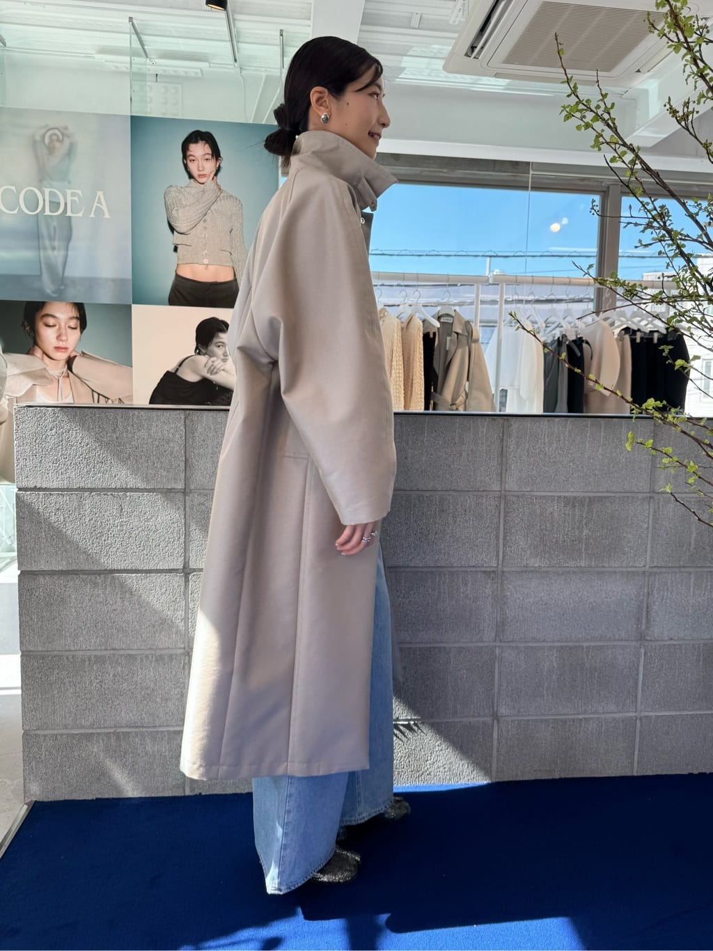 uchi__yamaさんの「CODE A｜balmacaan coat」を使ったコーディネート