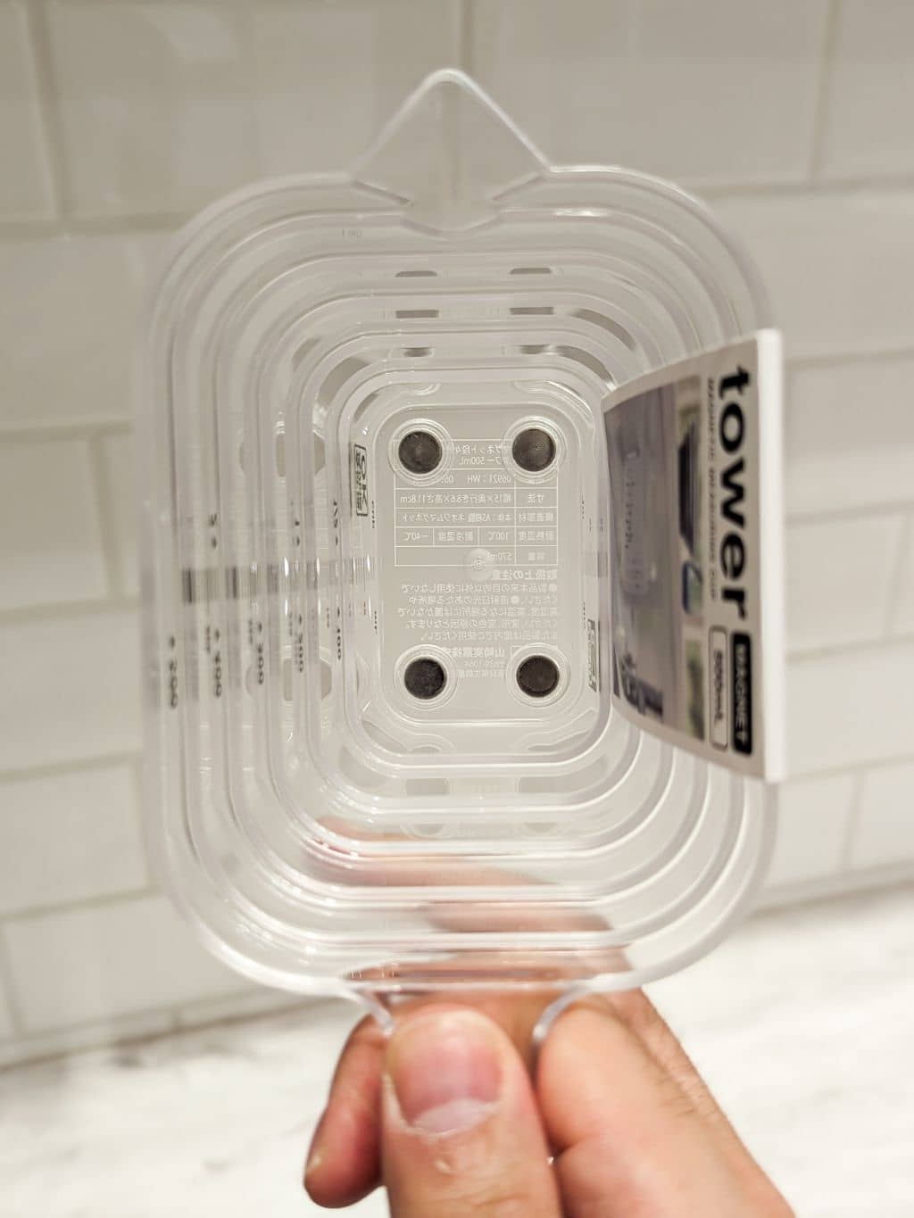 シモさんの「212 KITCHEN STORE｜マグネット段々計量カップ 500ml WH 山崎実業 ＜tower タワー＞」を使ったコーディネート