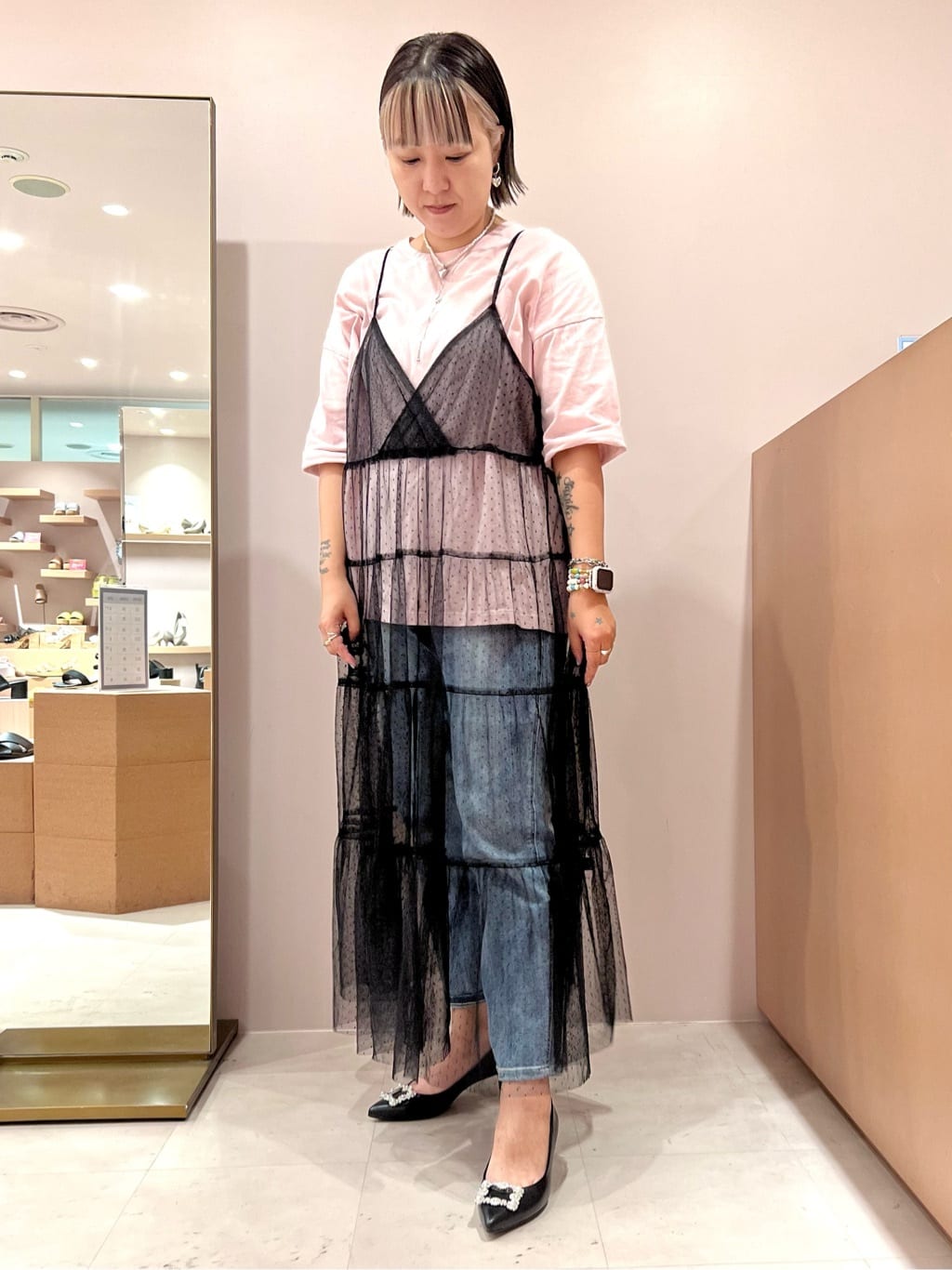 TAKAさんの「ESPERANZA｜12時間パンプスEveryDayPlane[5.5cmヒール]」を使ったコーディネート
