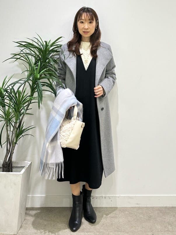 Miwaさんの「UNTITLED｜【日本製／2WAY衿】スタンドカラー ロングコート」を使ったコーディネート