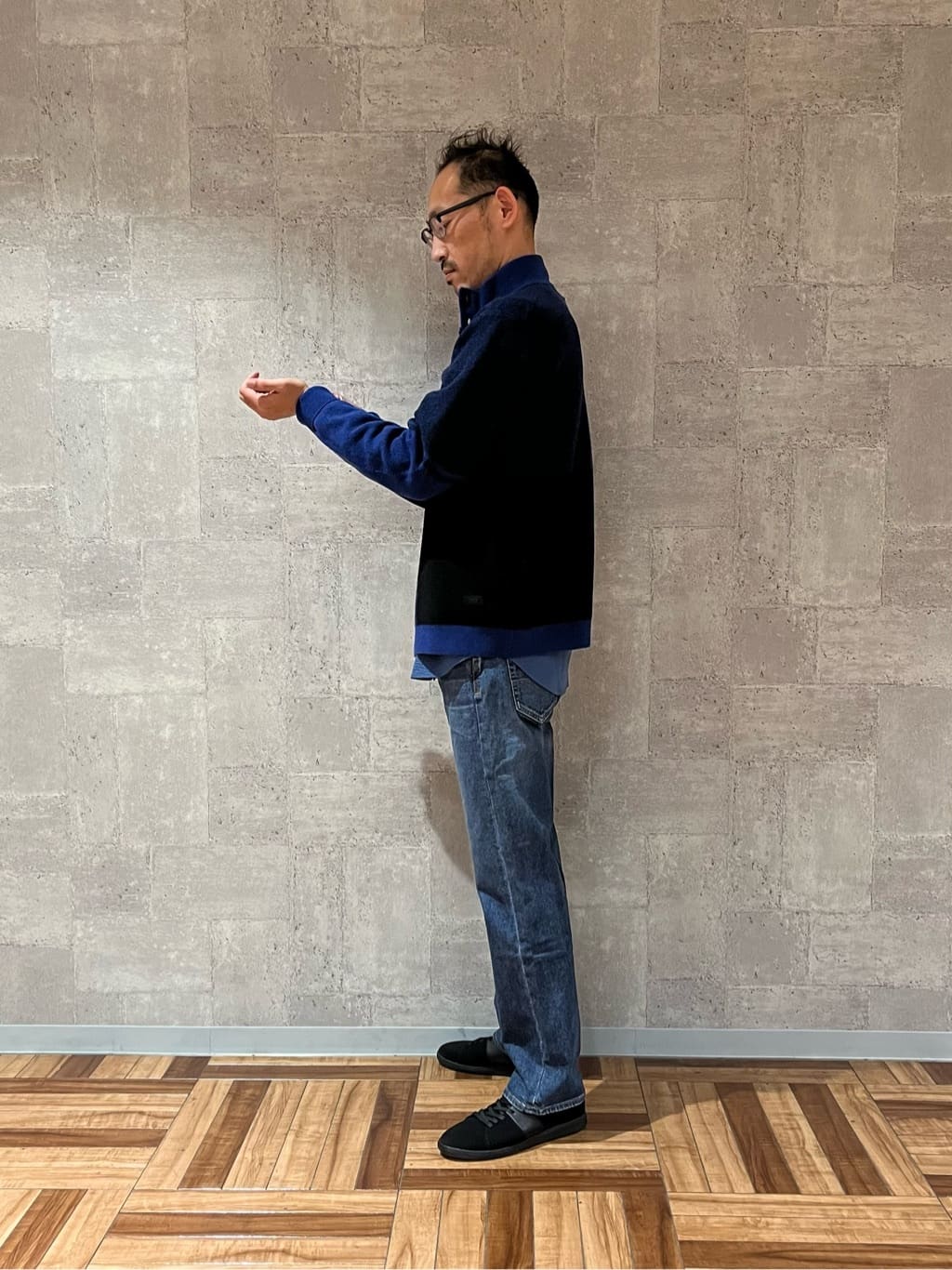 セッキーさんの「TAKEO KIKUCHI｜【抗菌防臭/シーズンレス】シアサッカー ジャージシャツ」を使ったコーディネート