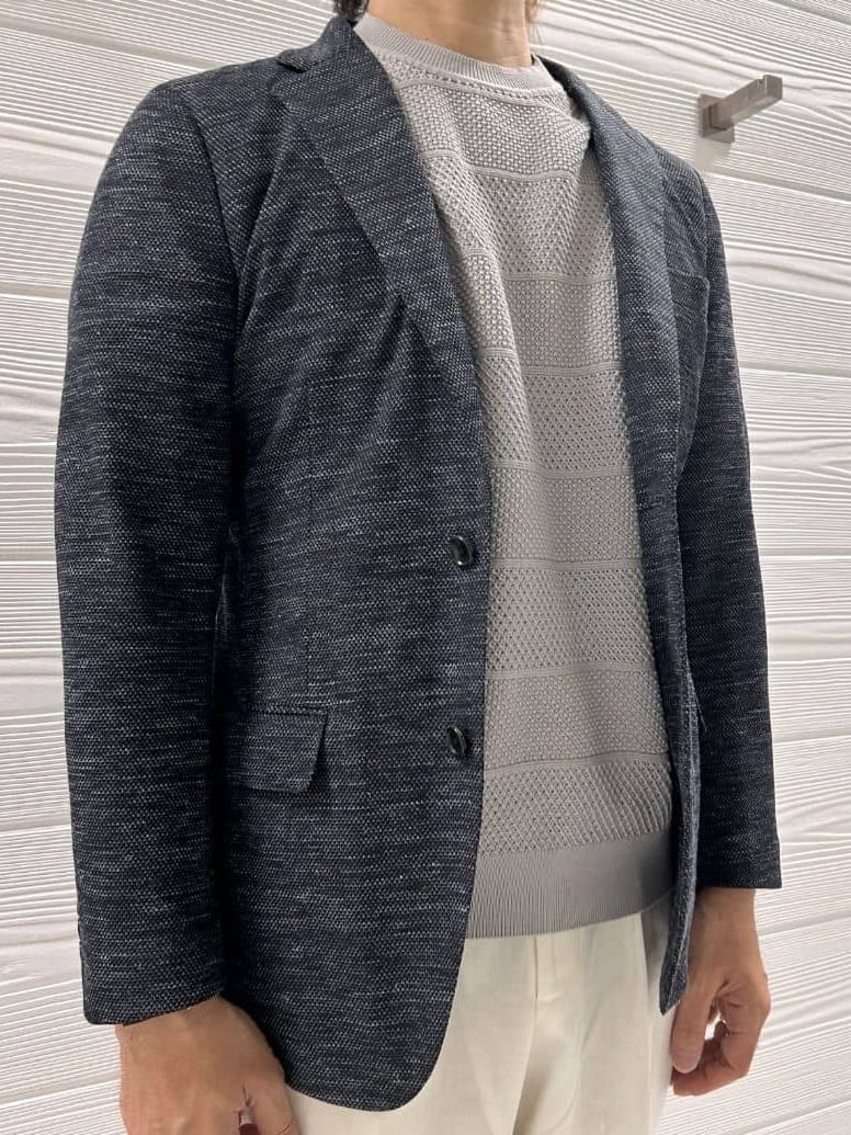 井出恭輔さんの「TAKEO KIKUCHI｜【尾州織】リネンブレンド メッシュ ジャケット」を使ったコーディネート