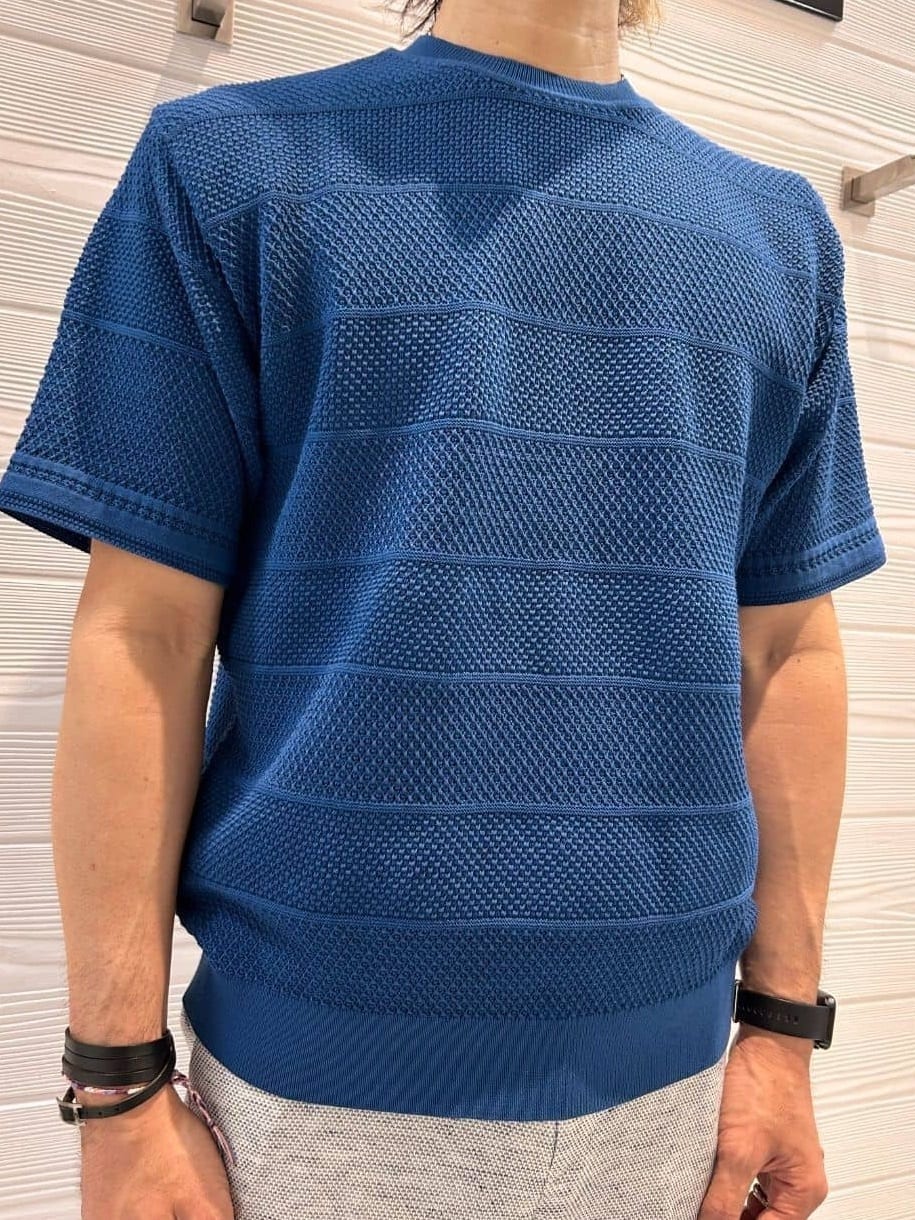 井出恭輔さんの「TAKEO KIKUCHI｜【尾州織】リネンブレンド メッシュパンツ」を使ったコーディネート
