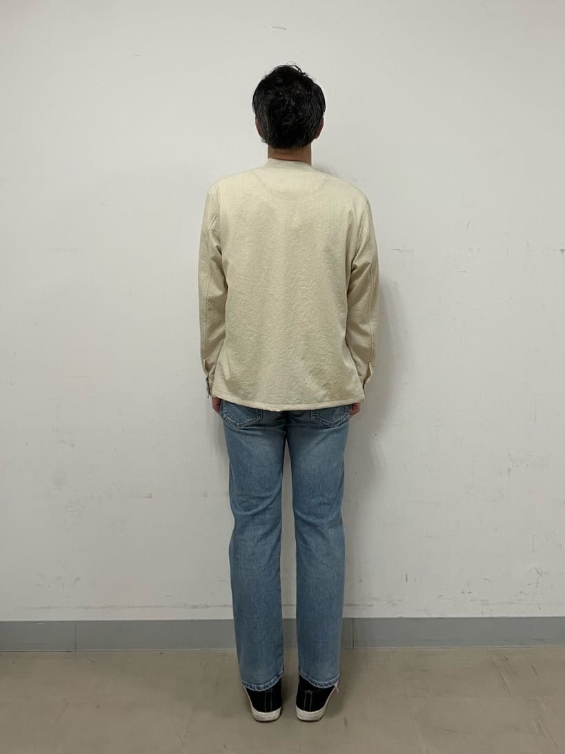 coheyさんの「TAKEO KIKUCHI｜【抗菌防臭／5サイズ展開】ハイゲージポンチ Tシャツ」を使ったコーディネート