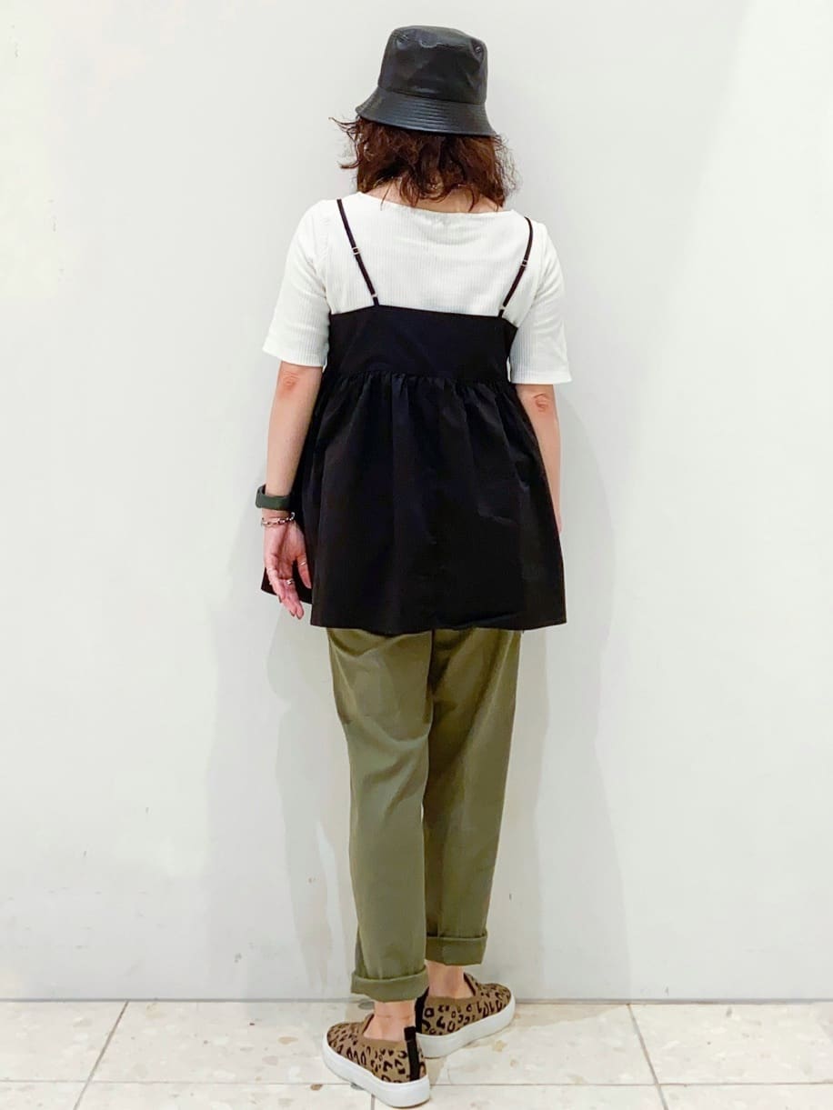 mameさんの「OPAQUE.CLIP｜ストレッチベイカーパンツ／オーガニックコットン混【洗濯機洗い可／ストレッチ】」を使ったコーディネート