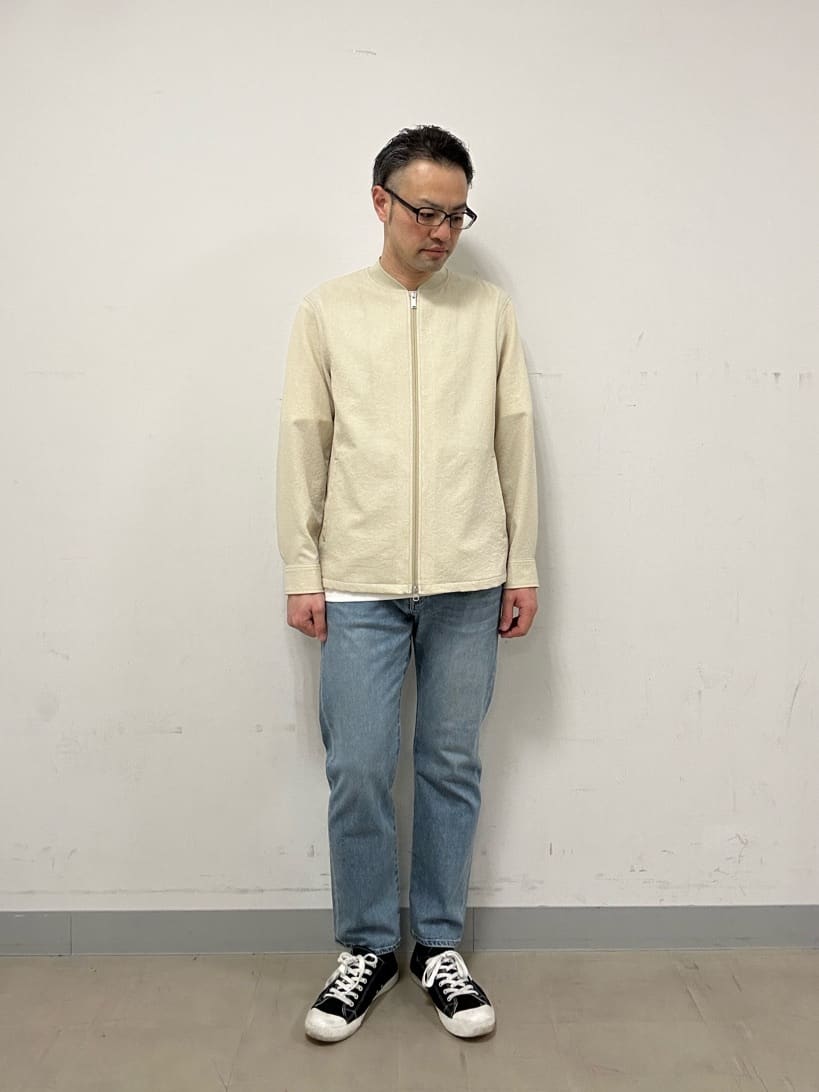 coheyさんの「TAKEO KIKUCHI｜【抗菌防臭／5サイズ展開】ハイゲージポンチ Tシャツ」を使ったコーディネート