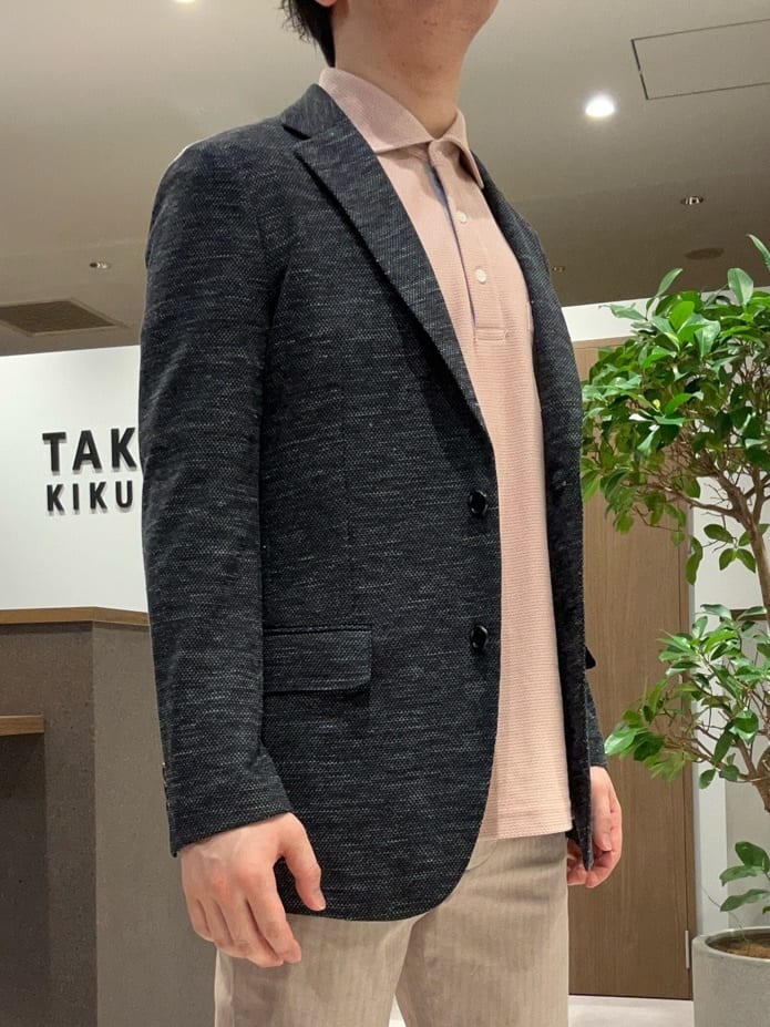 コウノ モトヤさんの「TAKEO KIKUCHI｜【尾州織】リネンブレンド メッシュ ジャケット」を使ったコーディネート