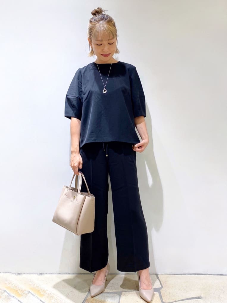 rieさんの「index｜【抗菌防臭加工/7cmヒール】ベーシックパンプス/通勤対応」を使ったコーディネート