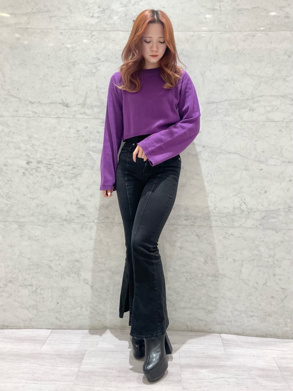 manamiさんの「ESPERANZA｜ラク盛りショートブーツ」を使ったコーディネート