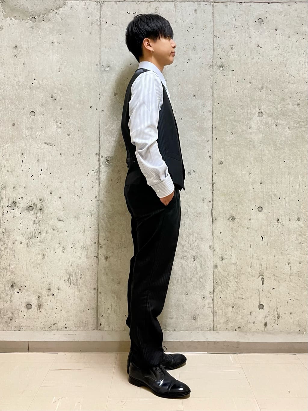 すずきさんの「TAKEO KIKUCHI｜【Made in JAPAN】矢絣（やがすり）シルクネクタイ」を使ったコーディネート