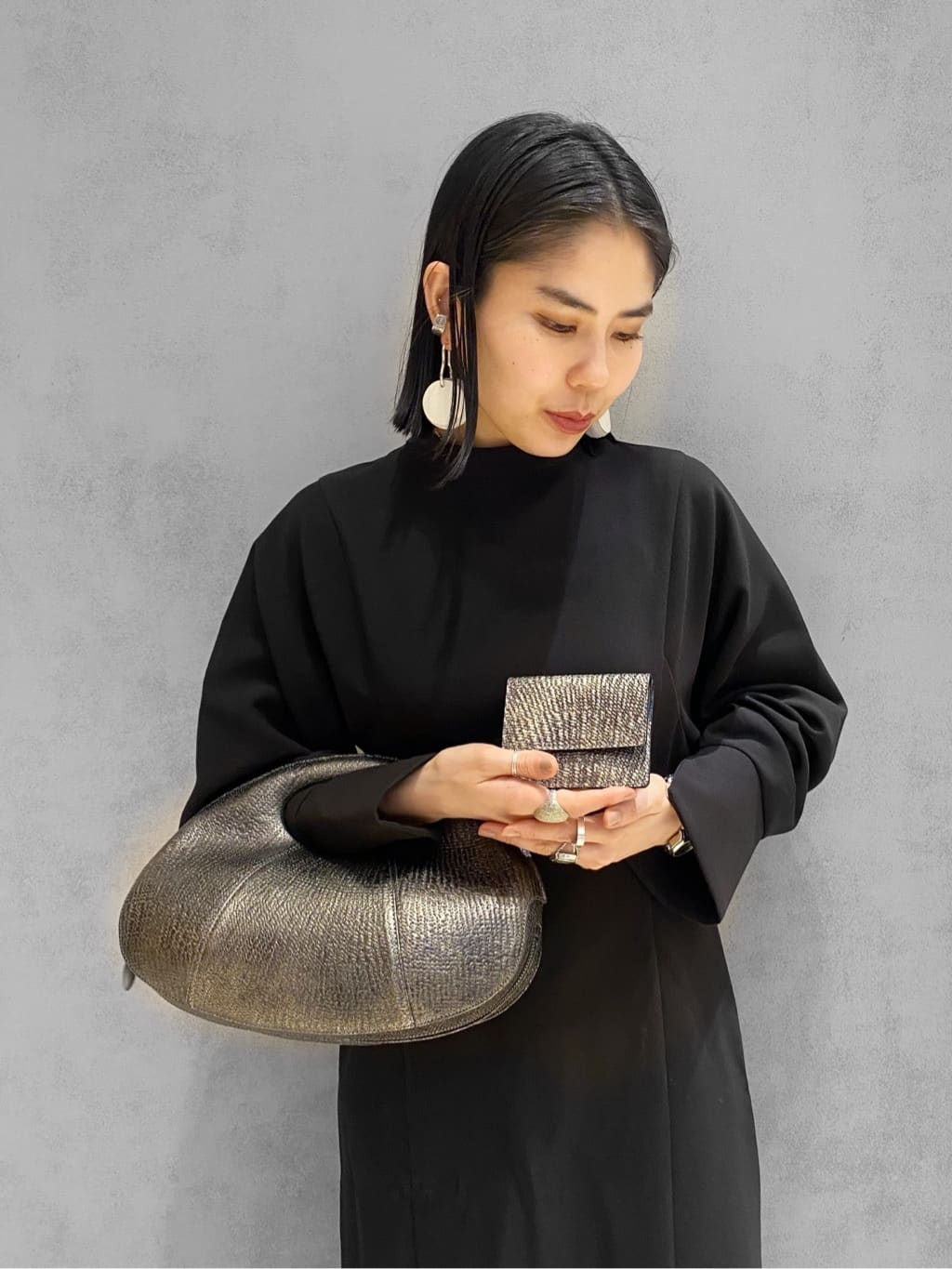 Uさんの「HIROKO HAYASHI｜DAMASCO（ダマスコ）ミニ財布スリム」を使ったコーディネート