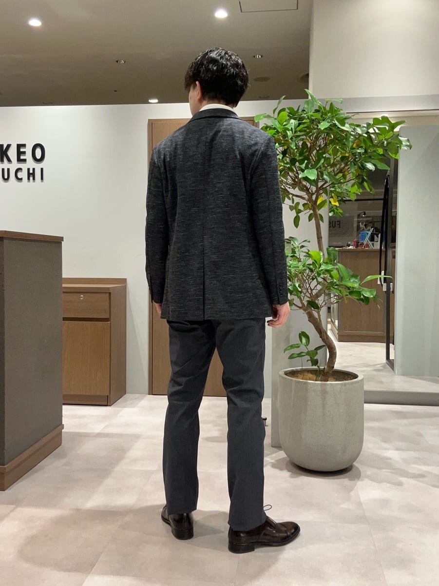 コウノ モトヤさんの「TAKEO KIKUCHI｜【尾州織】リネンブレンド メッシュ ジャケット」を使ったコーディネート