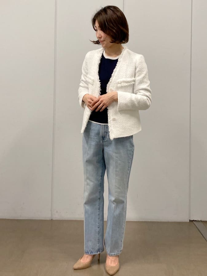ｎｏｒｉさんの「COUP DE CHANCE｜【環境に配慮したデニム】細身デニムパンツ」を使ったコーディネート