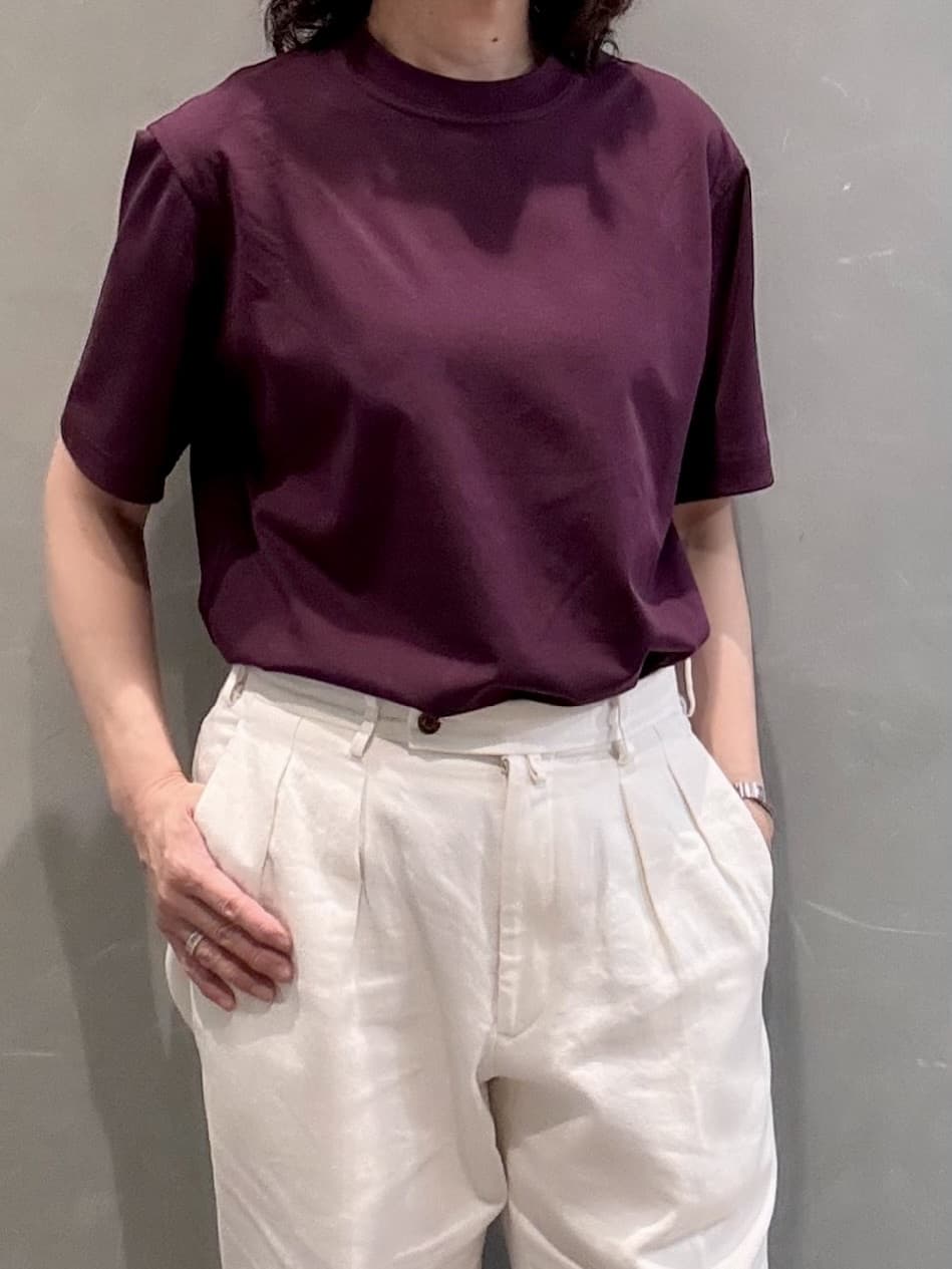のぐみさんの「TAKEO KIKUCHI｜【抗菌防臭／5サイズ展開】ハイゲージポンチ Tシャツ」を使ったコーディネート