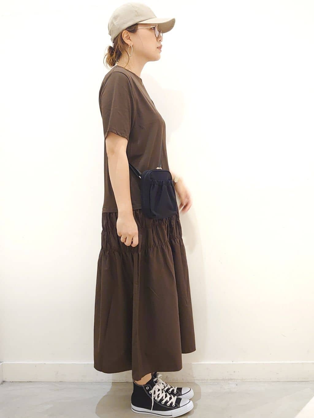 minamiさんの「OPAQUE.CLIP｜CONVERSE キャンバス オールスター HI」を使ったコーディネート