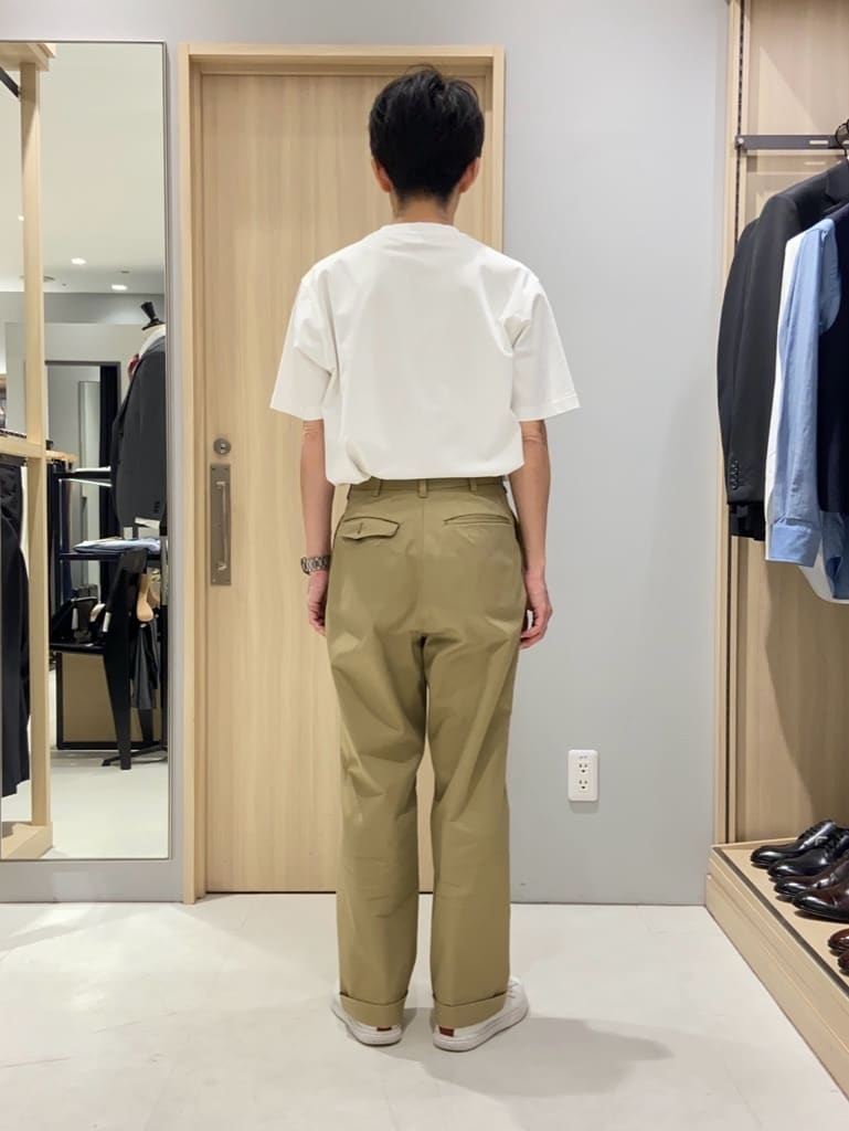 わいずみさんの「TAKEO KIKUCHI｜【抗菌防臭／5サイズ展開】ハイゲージポンチ Tシャツ」を使ったコーディネート