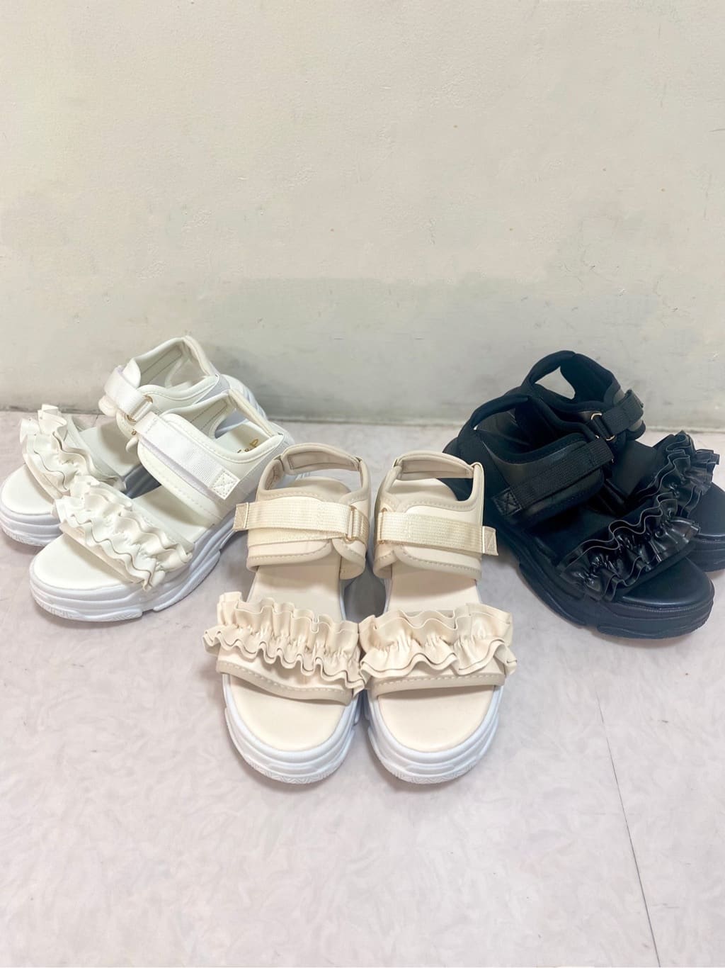 sakiさんの「ESPERANZA｜厚底フリルスポサン」を使ったコーディネート