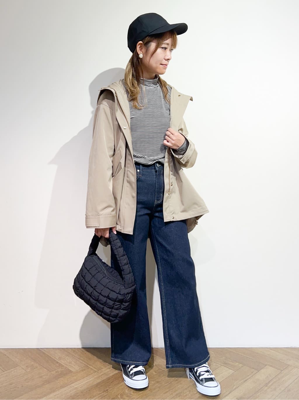 meeさんの「OPAQUE.CLIP｜CONVERSE キャンバス オールスター HI」を使ったコーディネート