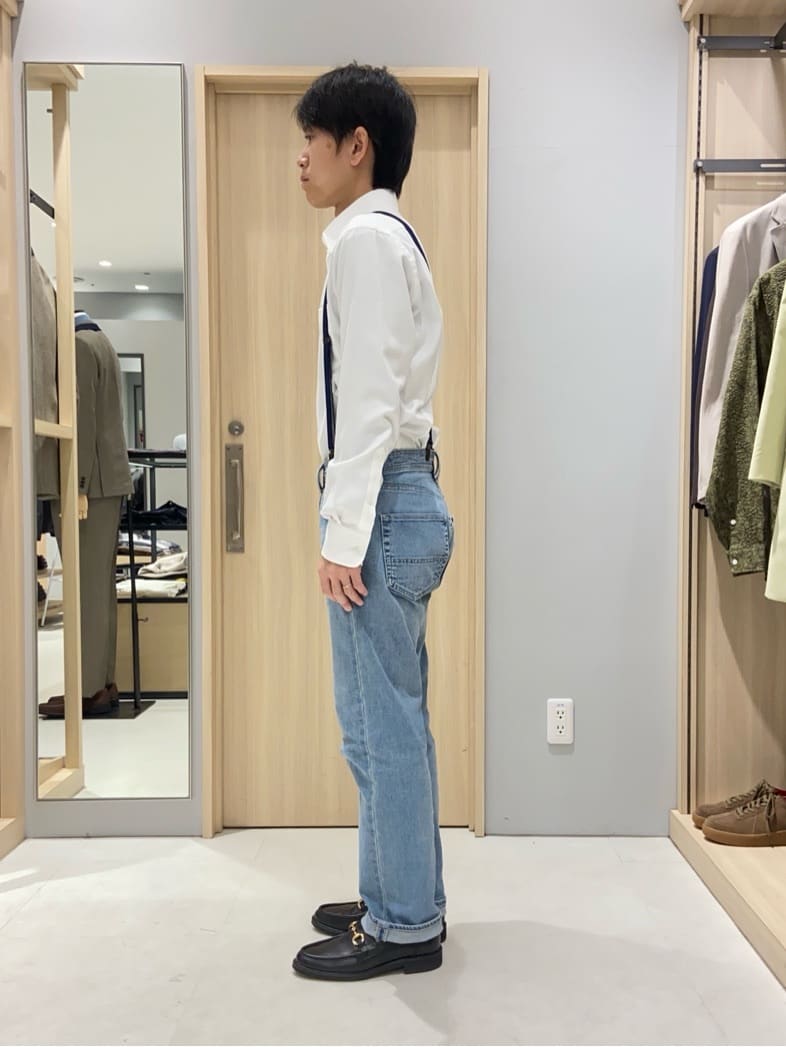 わいずみさんの「TAKEO KIKUCHI｜【Made in JAPAN】ドビーストライプ ドレス シャツ」を使ったコーディネート