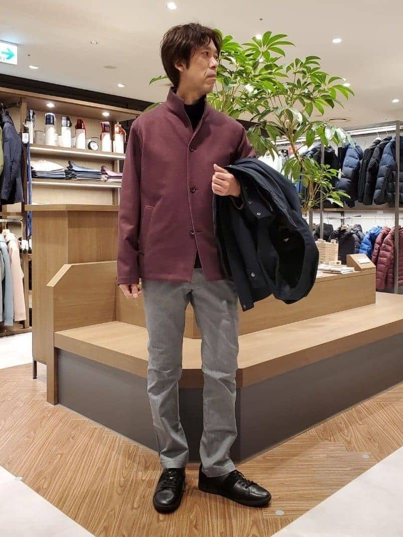 ishidaさんの「TAKEO KIKUCHI｜【DOWN FABRIC】ダウンファブリック スタンドカラーブルゾン」を使ったコーディネート