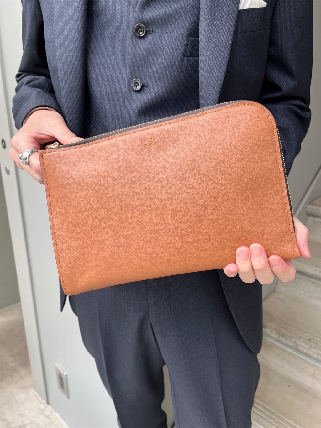 Shintaroさんの「TAKEO KIKUCHI｜【Made in JAPAN】矢絣（やがすり）スーツ／スリーピース対応」を使ったコーディネート