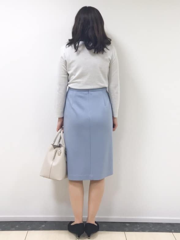 yukinaさんの「COUP DE CHANCE｜◆【洗える／日本製】ラウンドネックプルオーバー」を使ったコーディネート