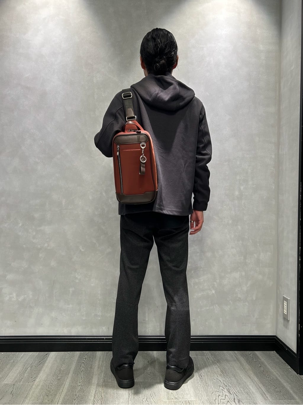 ☆さんの「TAKEO KIKUCHI｜【Sサイズ～】メランジ ストレッチ ジャージー スラックス」を使ったコーディネート