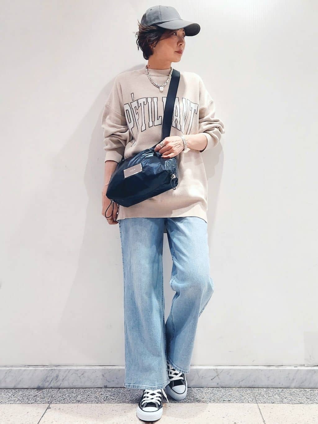 milkyさんの「OPAQUE.CLIP｜CONVERSE キャンバス オールスター HI」を使ったコーディネート