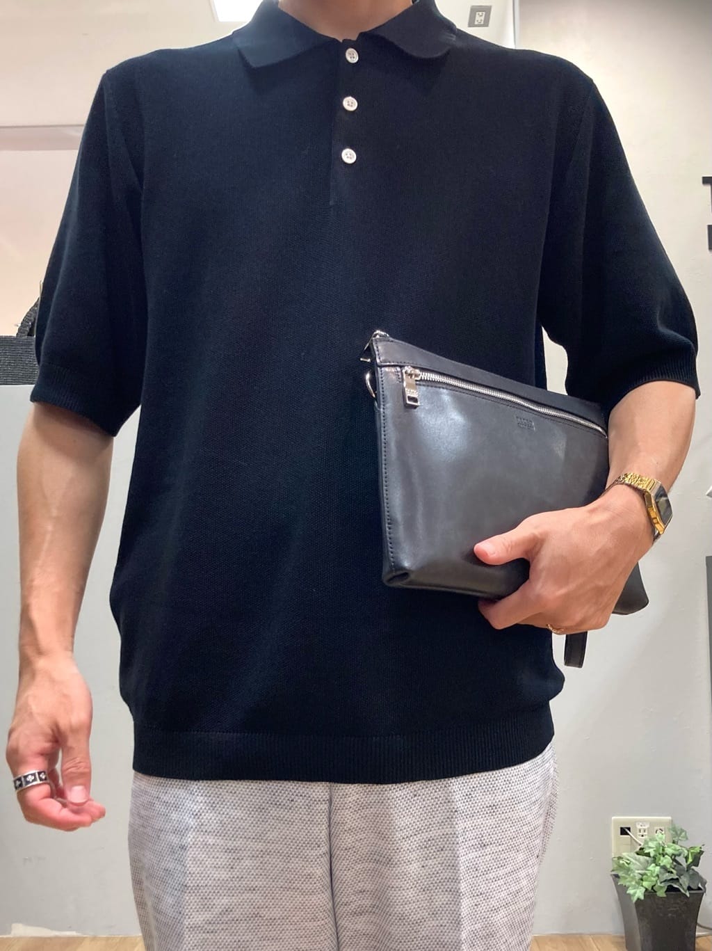 シュンさんの「TAKEO KIKUCHI｜【尾州織】リネンブレンド メッシュパンツ」を使ったコーディネート