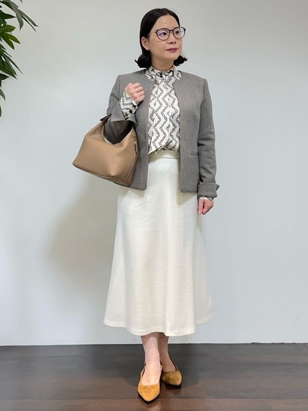 Asamiさんの「UNTITLED｜【日本製／2WAY衿】スタンドカラー ロングコート」を使ったコーディネート
